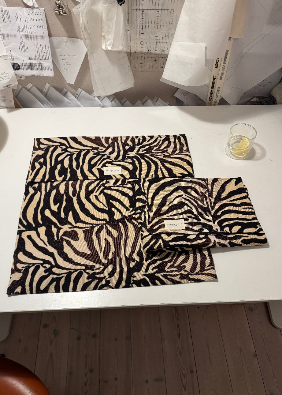 Black and white zebra print cushion cover for sofa or home décor
